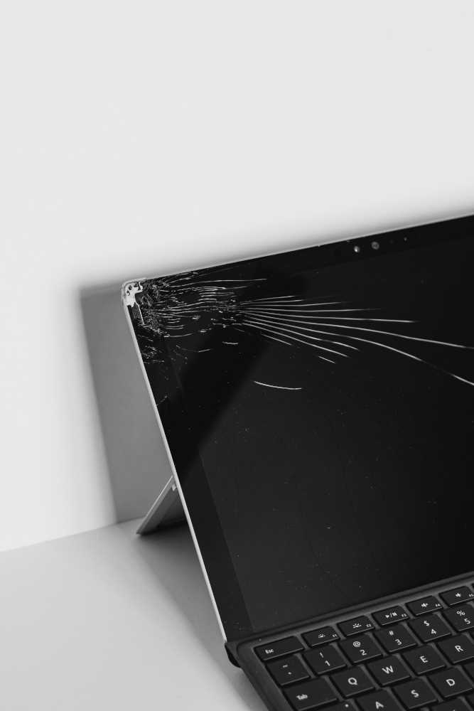 photo of a broken ipad for recycling